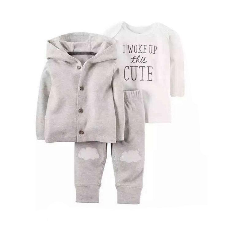 Polar Fleece Hooded Zip Romper Set - Amazitshop
