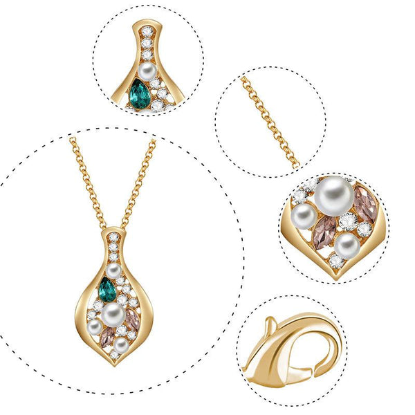 Popular Gold - plated Necklace Earrings Jewelry - Amazitshop