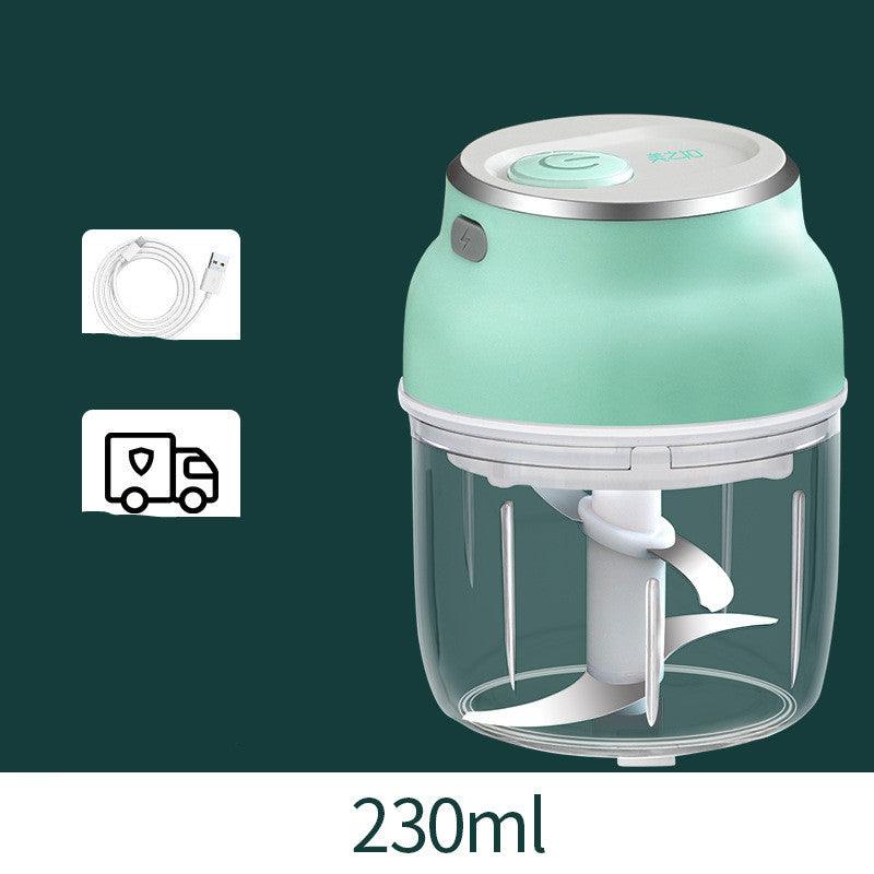 Portable Electric Mini Garlic Cutter Masher Vegetable Fruit Meat Food Chopper Grinder - Amazitshop