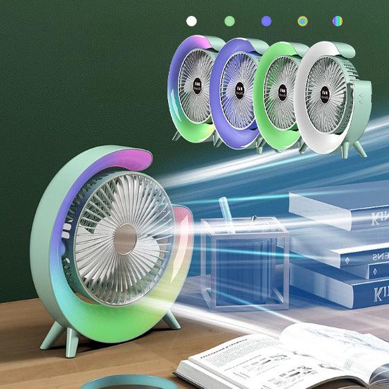 Portable USB Mini Charging Fan Handheld Silent Cooling Fan Air Cooler Desktop Fan Desktop Office Bedroom - Amazitshop