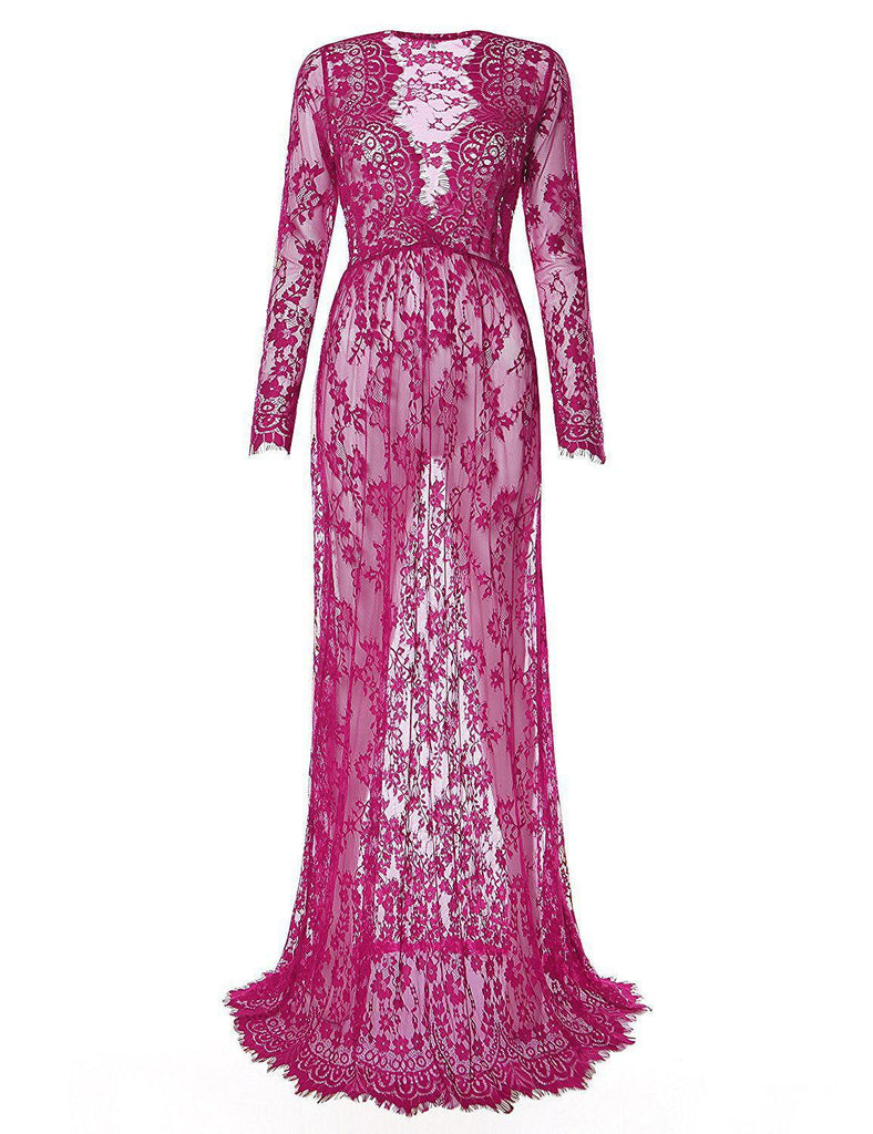 Pregnant Dress Pajamas Lace Maternity Dress Women - Amazitshop