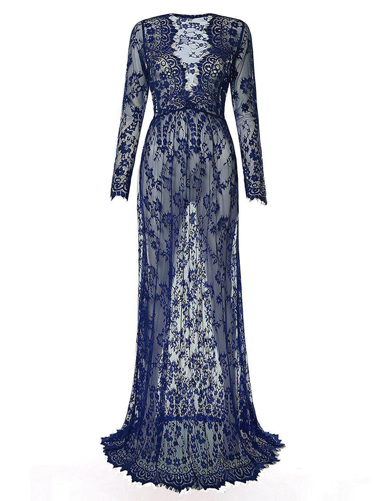 Pregnant Dress Pajamas Lace Maternity Dress Women - Amazitshop