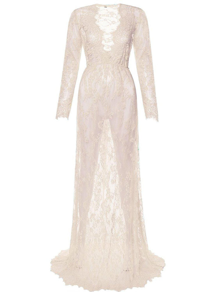 Pregnant Dress Pajamas Lace Maternity Dress Women - Amazitshop