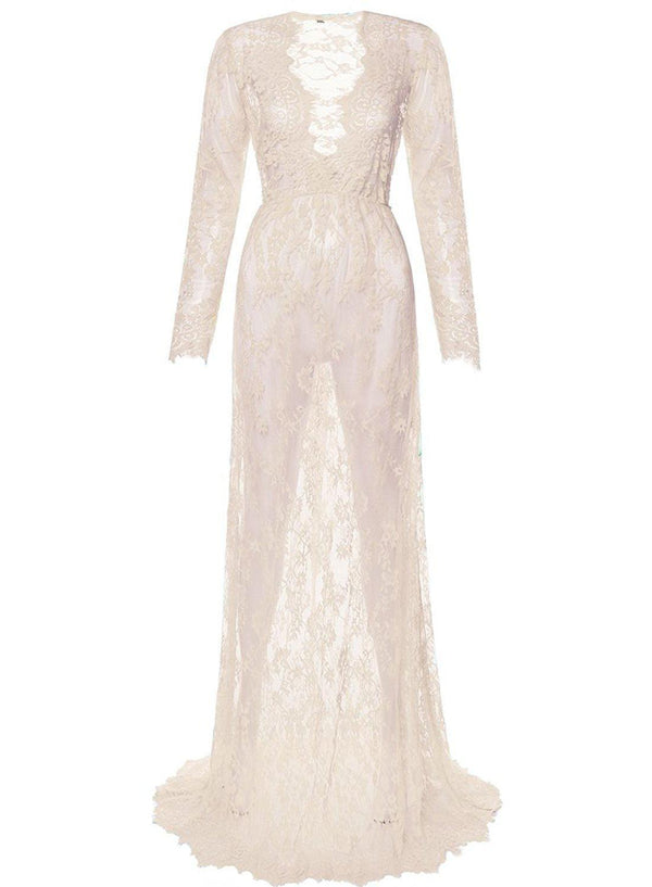 Pregnant Dress Pajamas Lace Maternity Dress Women - Amazitshop