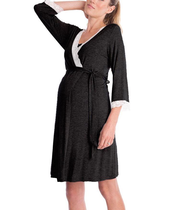 Pregnant Women Nightdress Maternity Sleepwear - Amazitshop