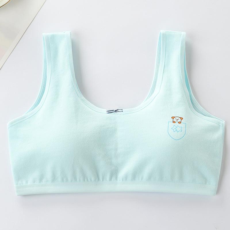 Primary Student Vest Female Junior High Girl High School Underwear Pure Cotton Bra - Amazitshop