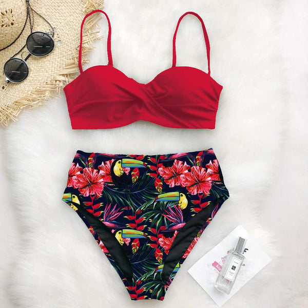 Printed bikini swimsuit - Amazitshop