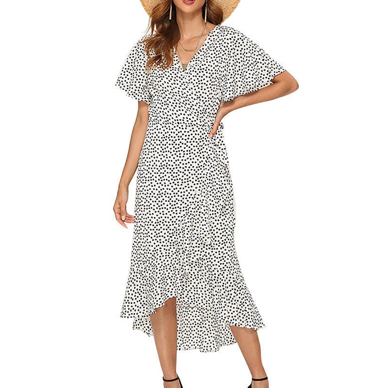 Printed Chiffon Dress Women Long Dresses - Amazitshop