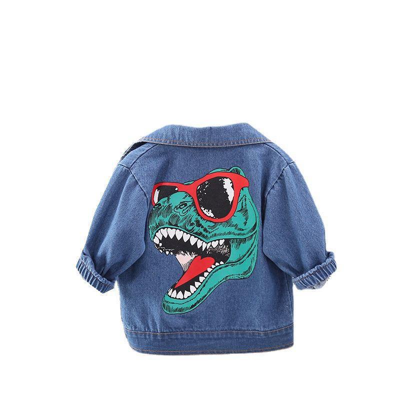 Printed Denim Jacket Boys And Girls Denim Jacket - Amazitshop