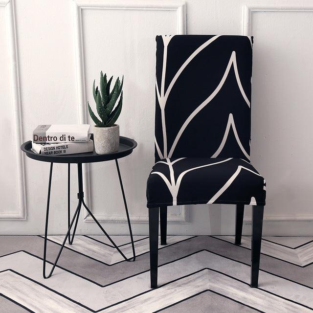 Printed dining chair cover - Amazitshop