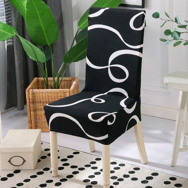 Printed dining chair cover - Amazitshop