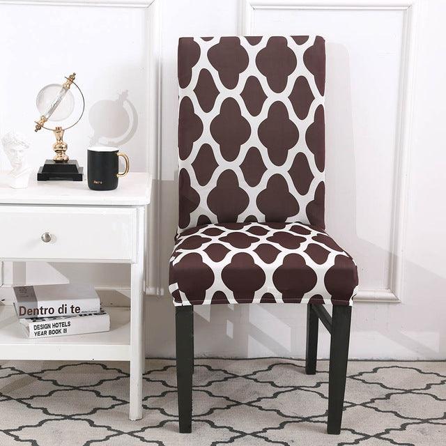 Printed dining chair cover - Amazitshop