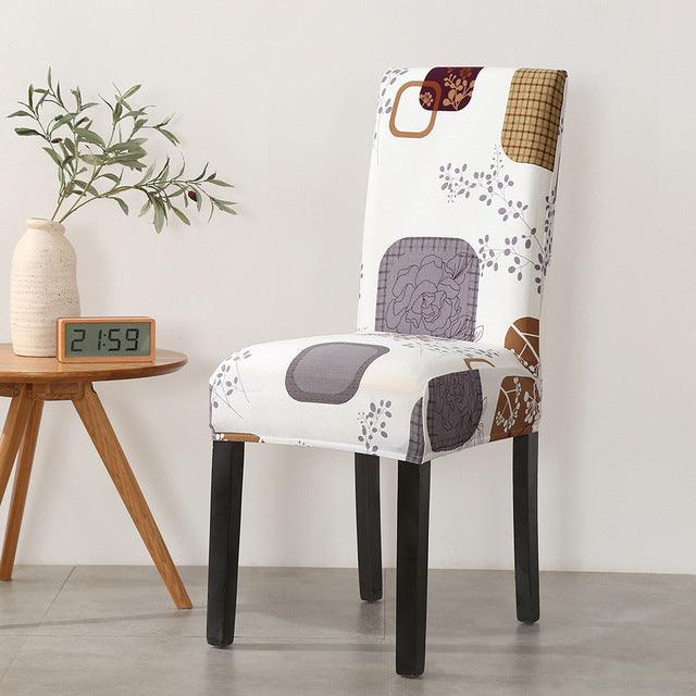 Printed dining chair cover - Amazitshop