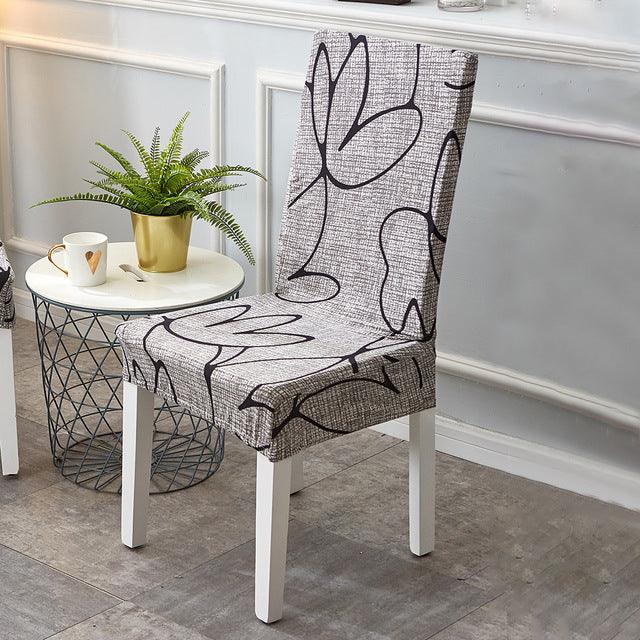 Printed dining chair cover - Amazitshop