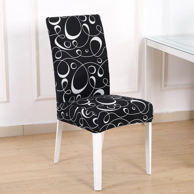 Printed dining chair cover - Amazitshop