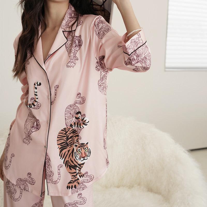 Printed Loose Sleeve Cardigan Women's Home Furnishing - Amazitshop