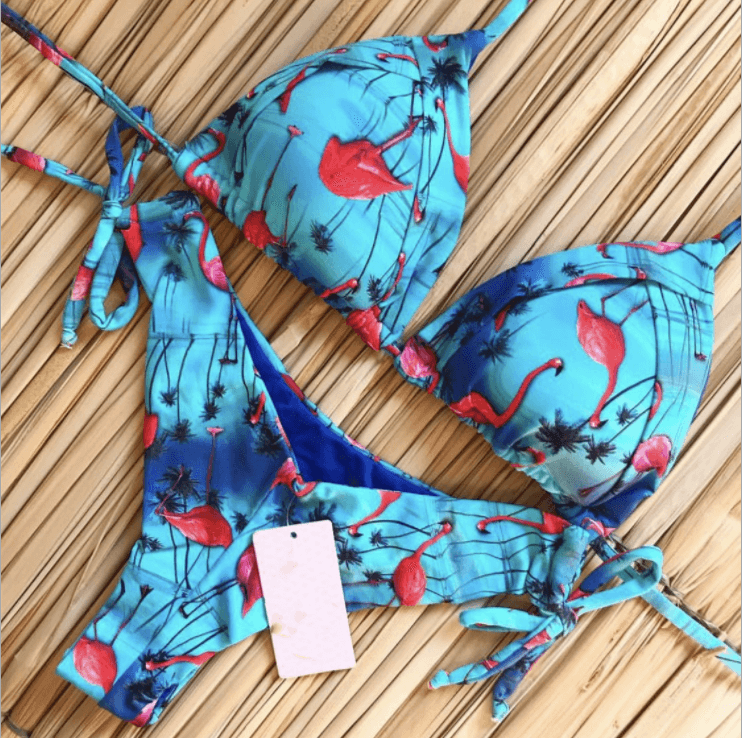Printed new tie swimwear - Amazitshop