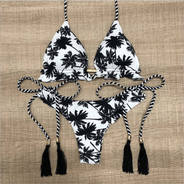 Printed new tie swimwear - Amazitshop
