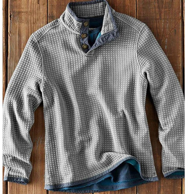 Printed Stand Collar Pullover Casual Jacket - Amazitshop