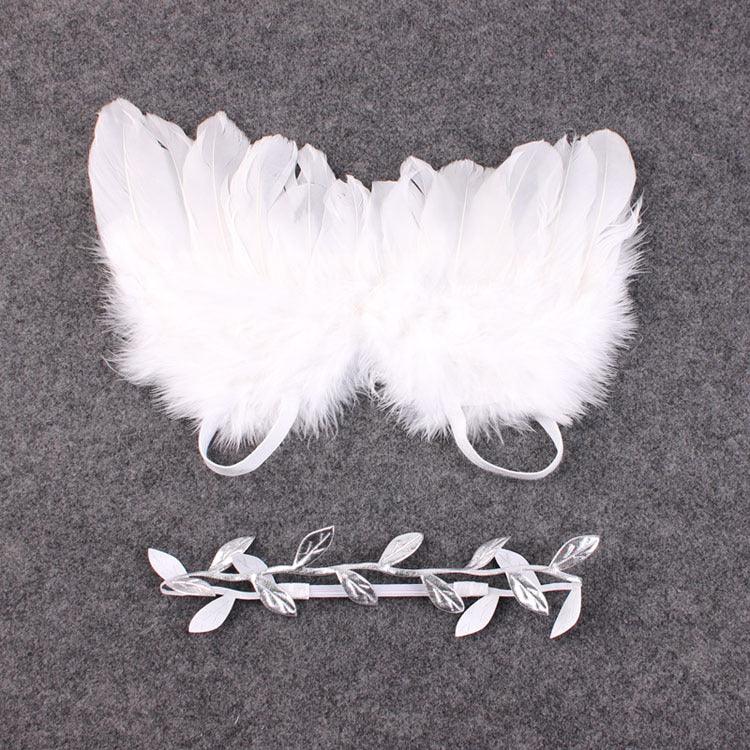 Props Feather Wing Girls Hair Kids Baby Photography Hair Accessories - Amazitshop