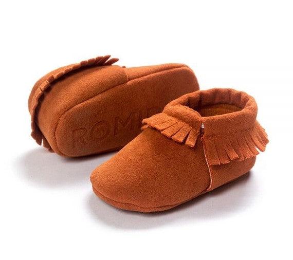 PU Suede Leather Newborn Baby Shoes - Amazitshop