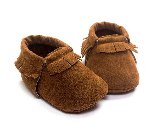 PU Suede Leather Newborn Baby Shoes - Amazitshop