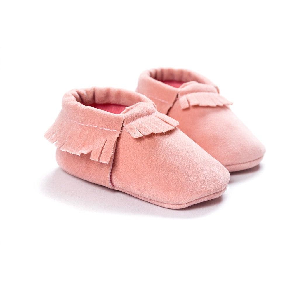 PU Suede Leather Newborn Baby Shoes - Amazitshop