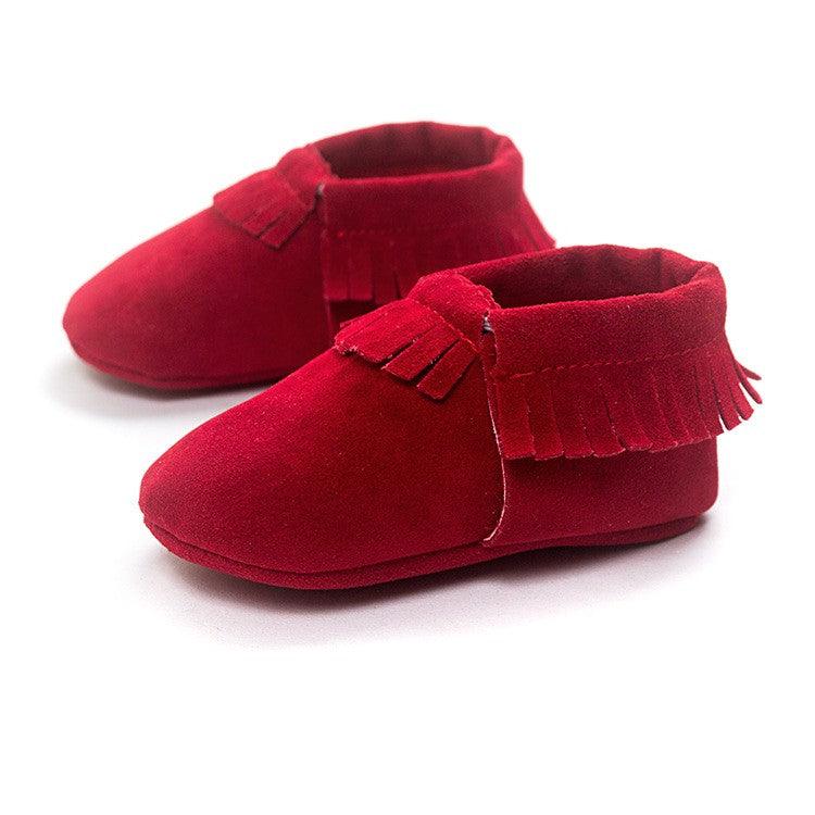 PU Suede Leather Newborn Baby Shoes - Amazitshop