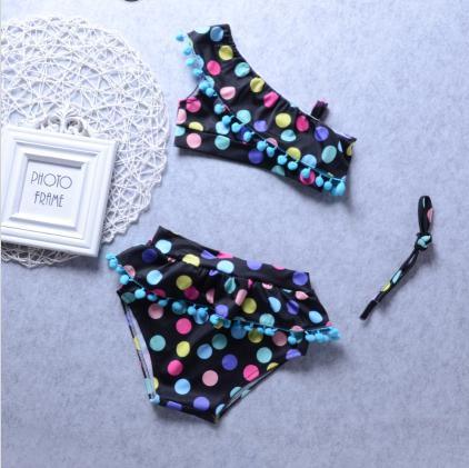 Pudcoco Girl Swimsuit Cute Kids Baby Girls Polka Dot Swimsuit Swimwear Bathing Suit Tankini Bikini Set - Amazitshop