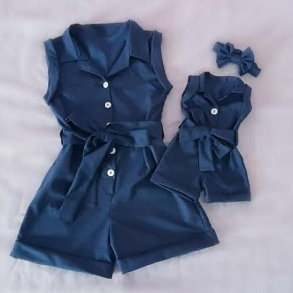 Pudcoco Kids Baby Girl Clothes Sleeveless Romper Denim - Amazitshop