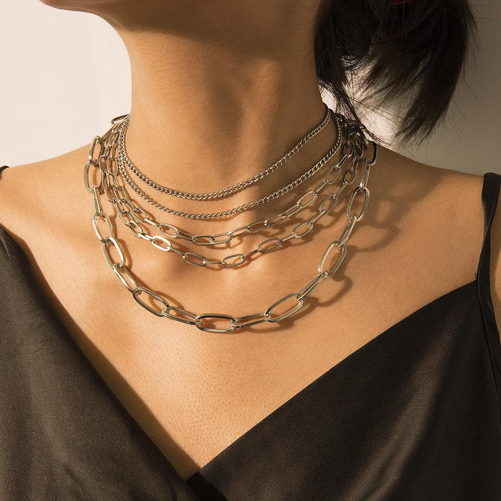 Punk multilayer necklace - Amazitshop