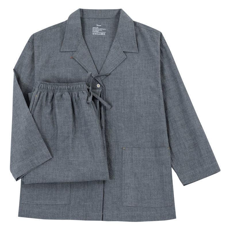 Pure Cotton Plaid Washed Cotton Without Side Seams Couples Home Service - Amazitshop