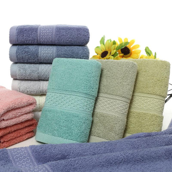 Pure Cotton Plain Towel Bath Towel - Amazitshop