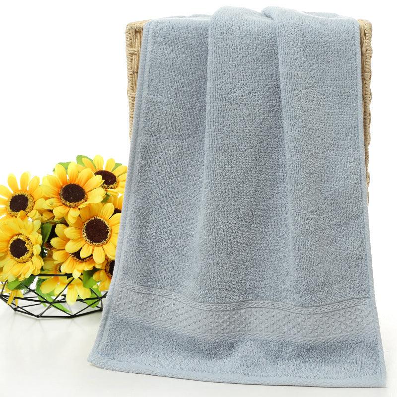 Pure Cotton Plain Towel Bath Towel - Amazitshop