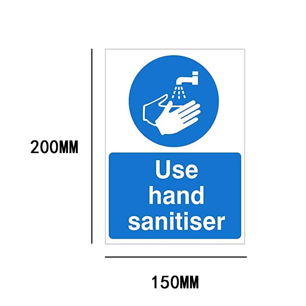 PVC hand washing sign sticker - Amazitshop
