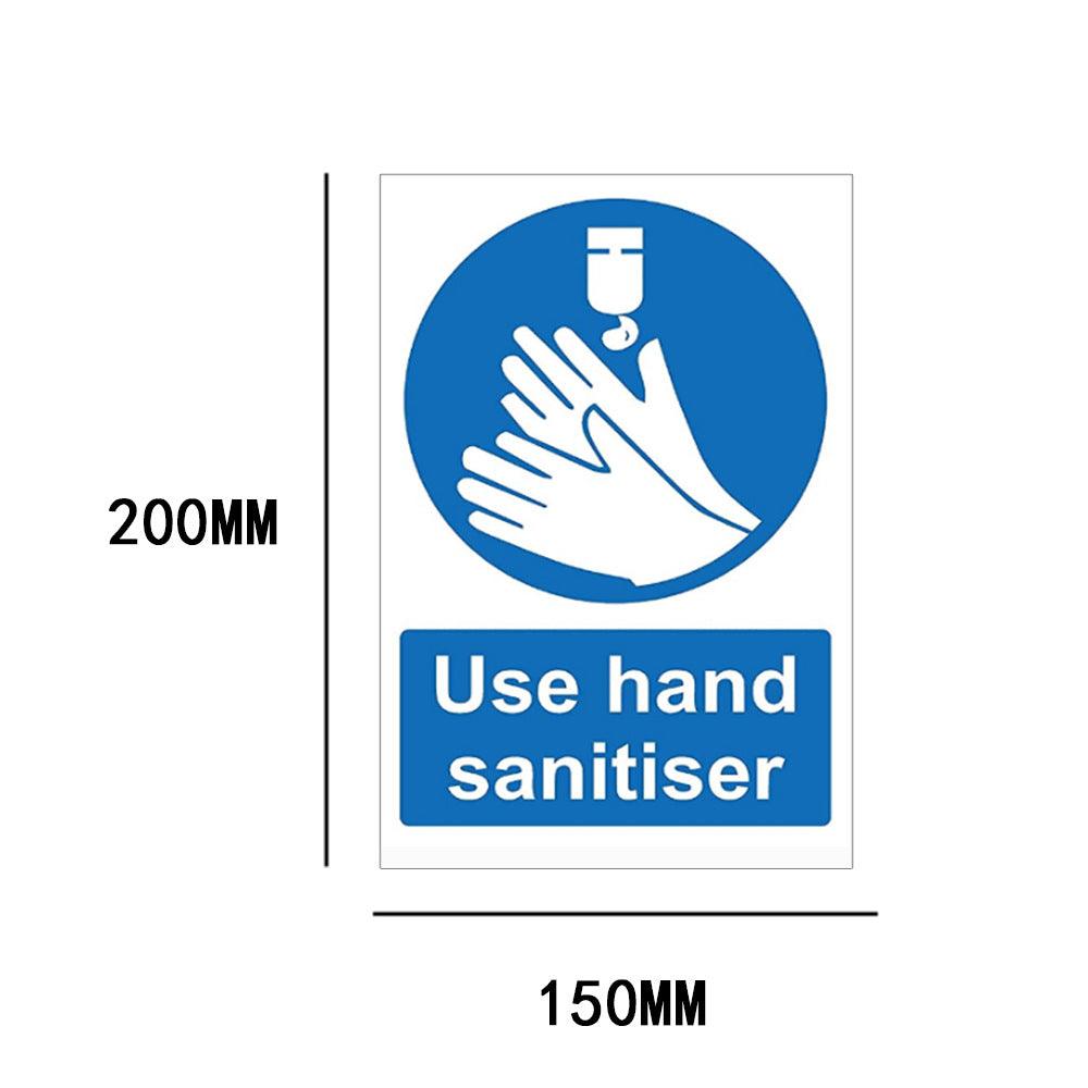 PVC hand washing sign sticker - Amazitshop