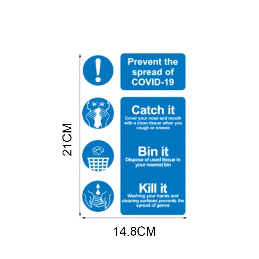 PVC hand washing sign sticker - Amazitshop