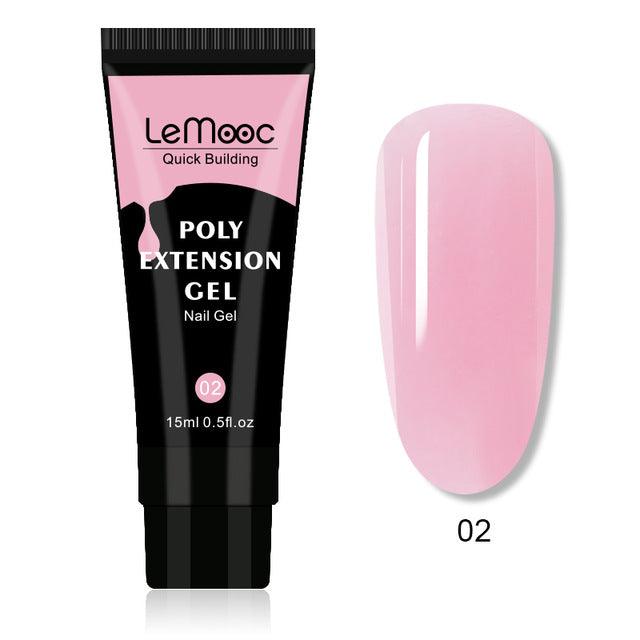 Quick Builder Poly UV Gel Polish Nails Permanent Liquid - Amazitshop