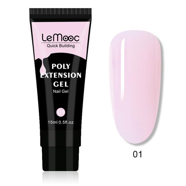Quick Builder Poly UV Gel Polish Nails Permanent Liquid - Amazitshop