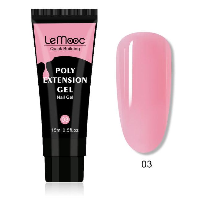 Quick Builder Poly UV Gel Polish Nails Permanent Liquid - Amazitshop