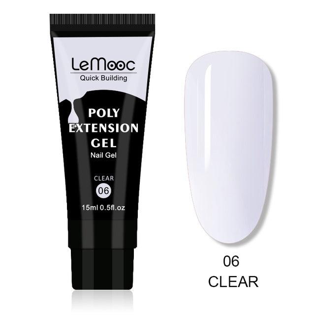 Quick Builder Poly UV Gel Polish Nails Permanent Liquid - Amazitshop