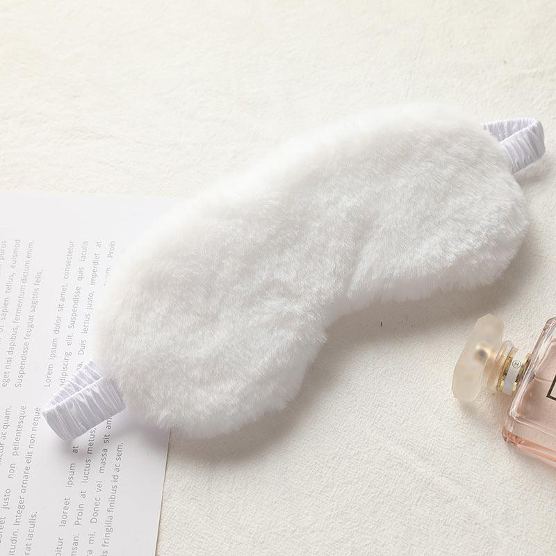 Rabbit fur blackout sleep eye mask - Amazitshop