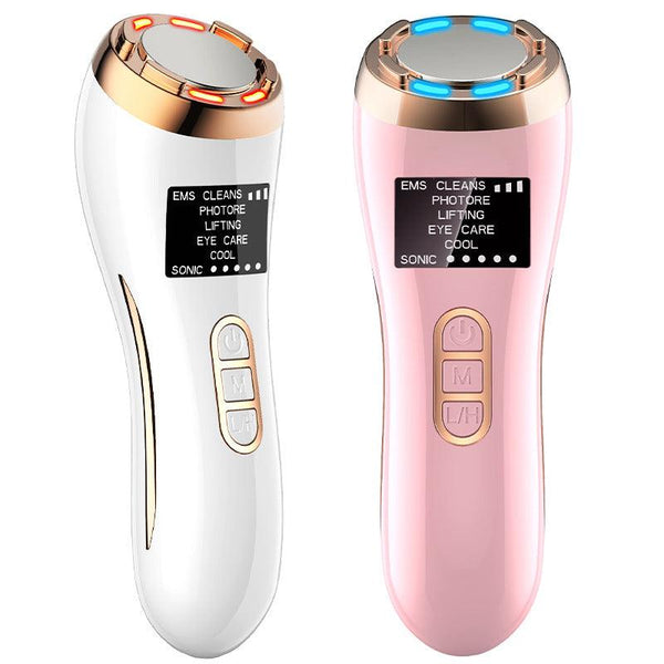 Radiofrecuencia Facial EMS Mesotherapy RF Radio Frequency Skin Tightening Rejuvenation Face Massager Neck Lifting Beauty Kit - Amazitshop