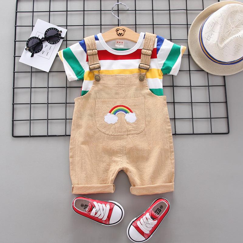 Rainbow Bib Pants Girls Baby Kids - Amazitshop