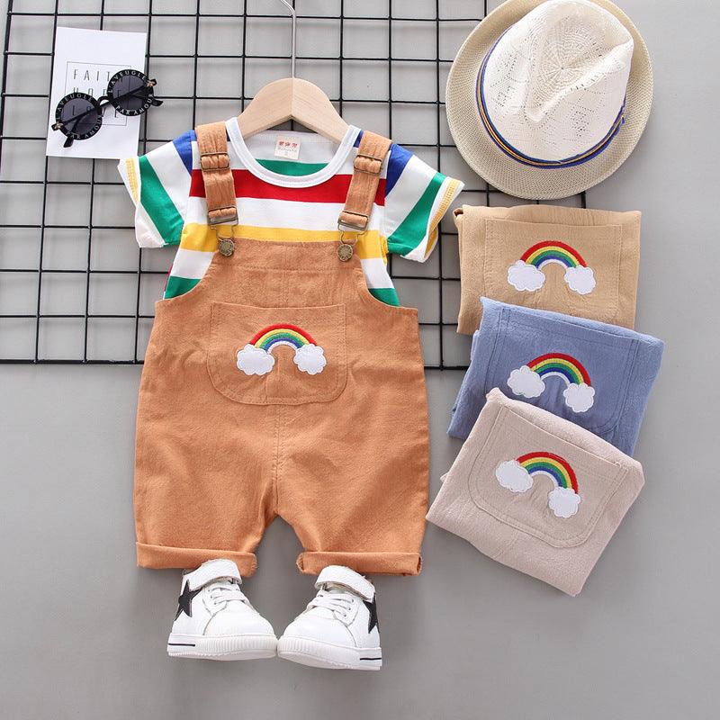 Rainbow Bib Pants Girls Baby Kids - Amazitshop