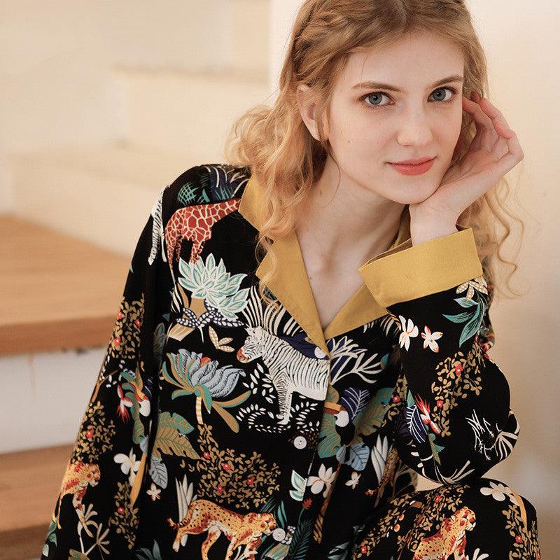 Rayon Tribute Mori Mirror Two - Tone Loungewear Set - Amazitshop