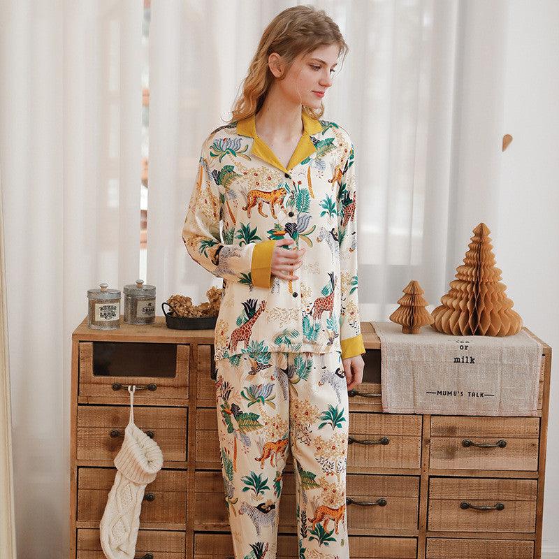 Rayon Tribute Mori Mirror Two - Tone Loungewear Set - Amazitshop