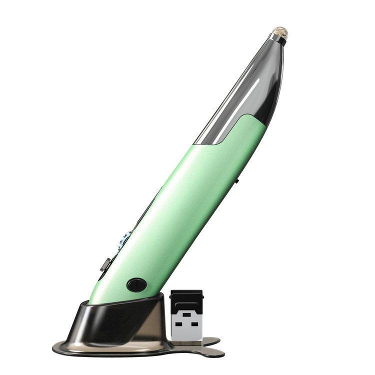 Rechargeable Mouse Pen Personality Creative Vertical Mouse Computer Handwriting Luminous Wireless Pen Mouse - Amazitshop