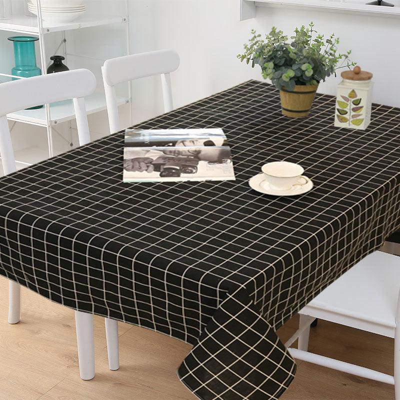 Rectangular Lattice Table Cover Coffee Table Restaurant Waterproof Tablecloth - Amazitshop
