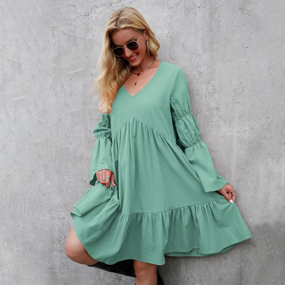 Resort Dresses Long Sleeves Women's Dress - Amazitshop